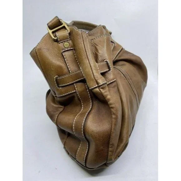 burberry vintage classic brown leather hobo bag - Picture 4 of 12